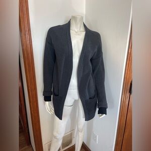 lululemon athletica Black Ribbed Open-Front Cardigan